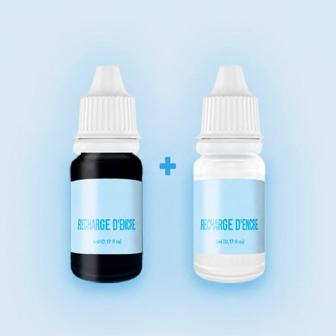 Recharges d’encre noire et blanche
