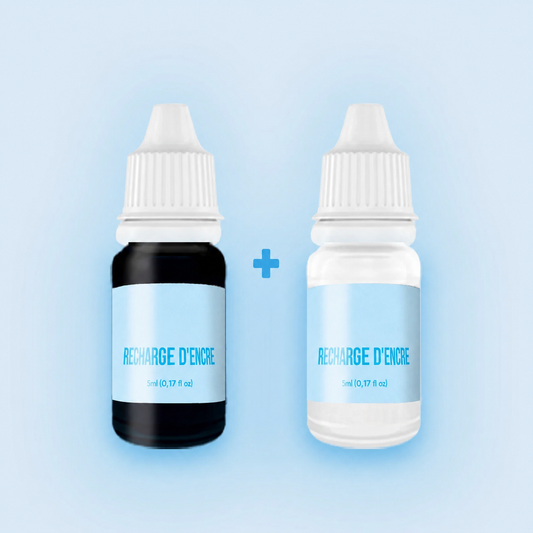 Recharges d’encre noire et blanche