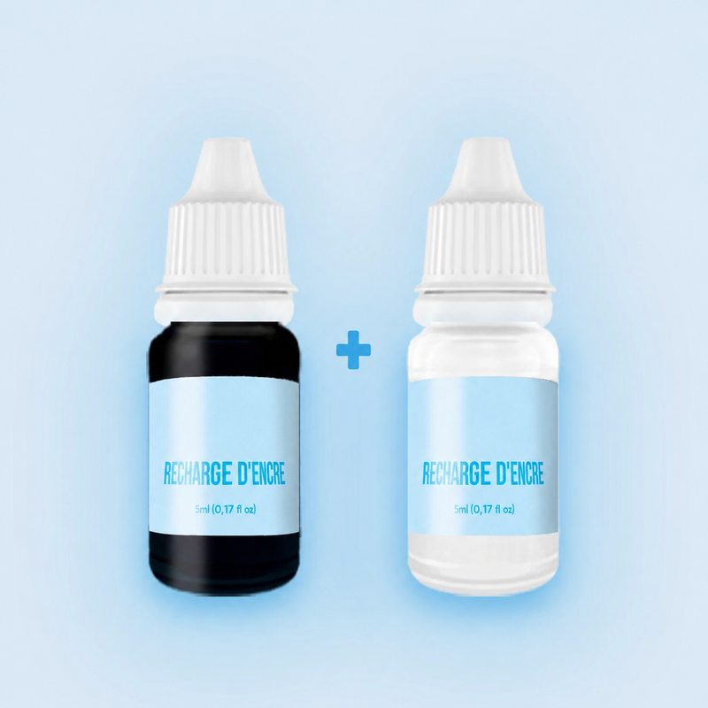 Recharges d’encre noire et blanche